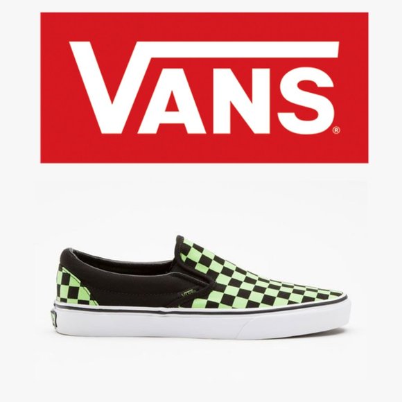 Glow-in-the-Dark Vans Slip-Ons - Size 11